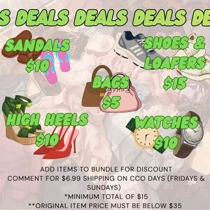 Sandals and High Heels watches bags